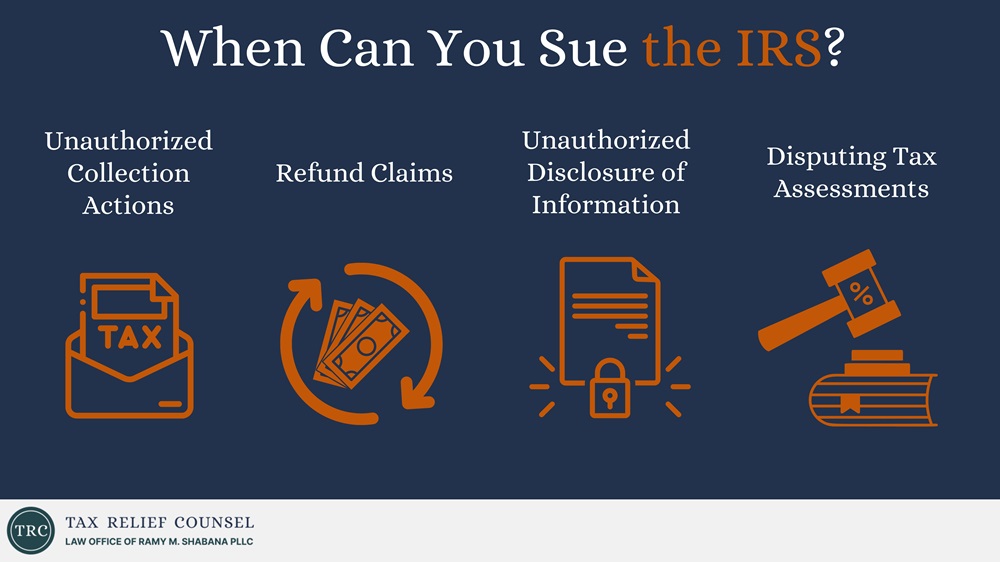 sue the IRS