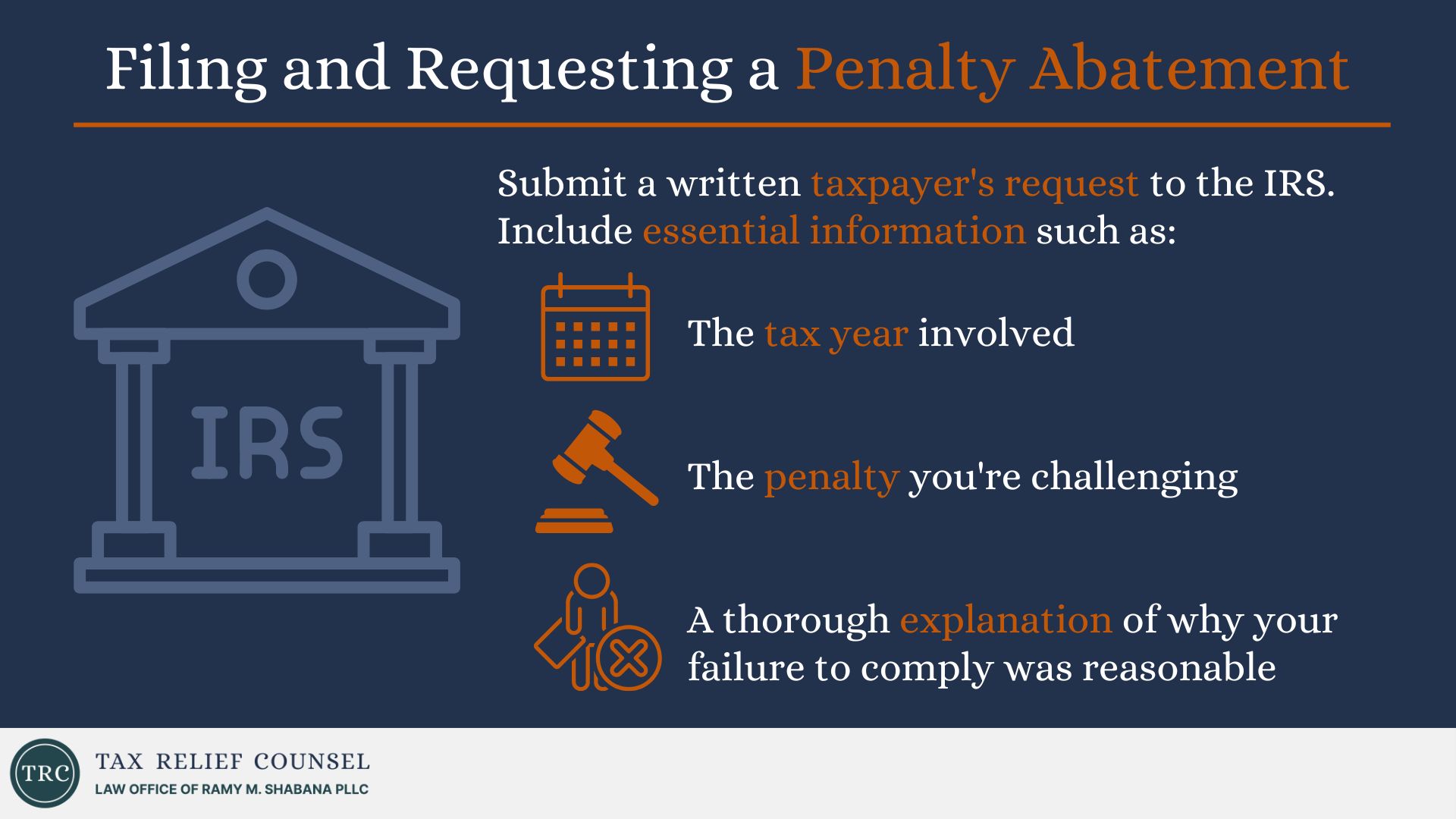 Filing and Requesting a Penalty Abatement